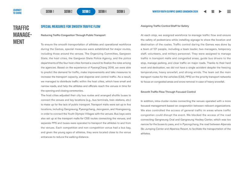 WINTER YOUTH OLYMPIC GAMES GANGWON 2024 OFFICIAL REPORT 108페이지