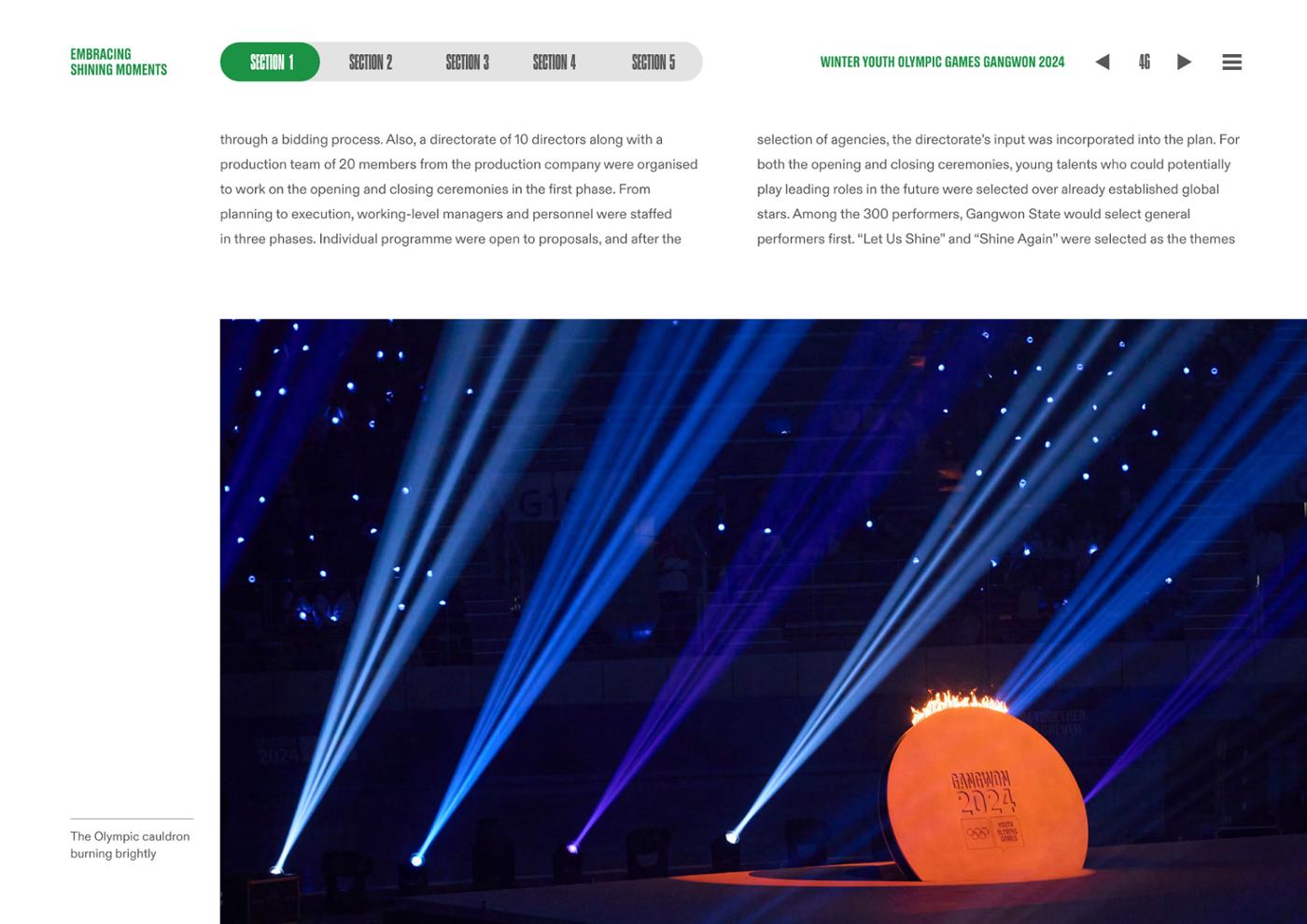 WINTER YOUTH OLYMPIC GAMES GANGWON 2024 OFFICIAL REPORT 46페이지