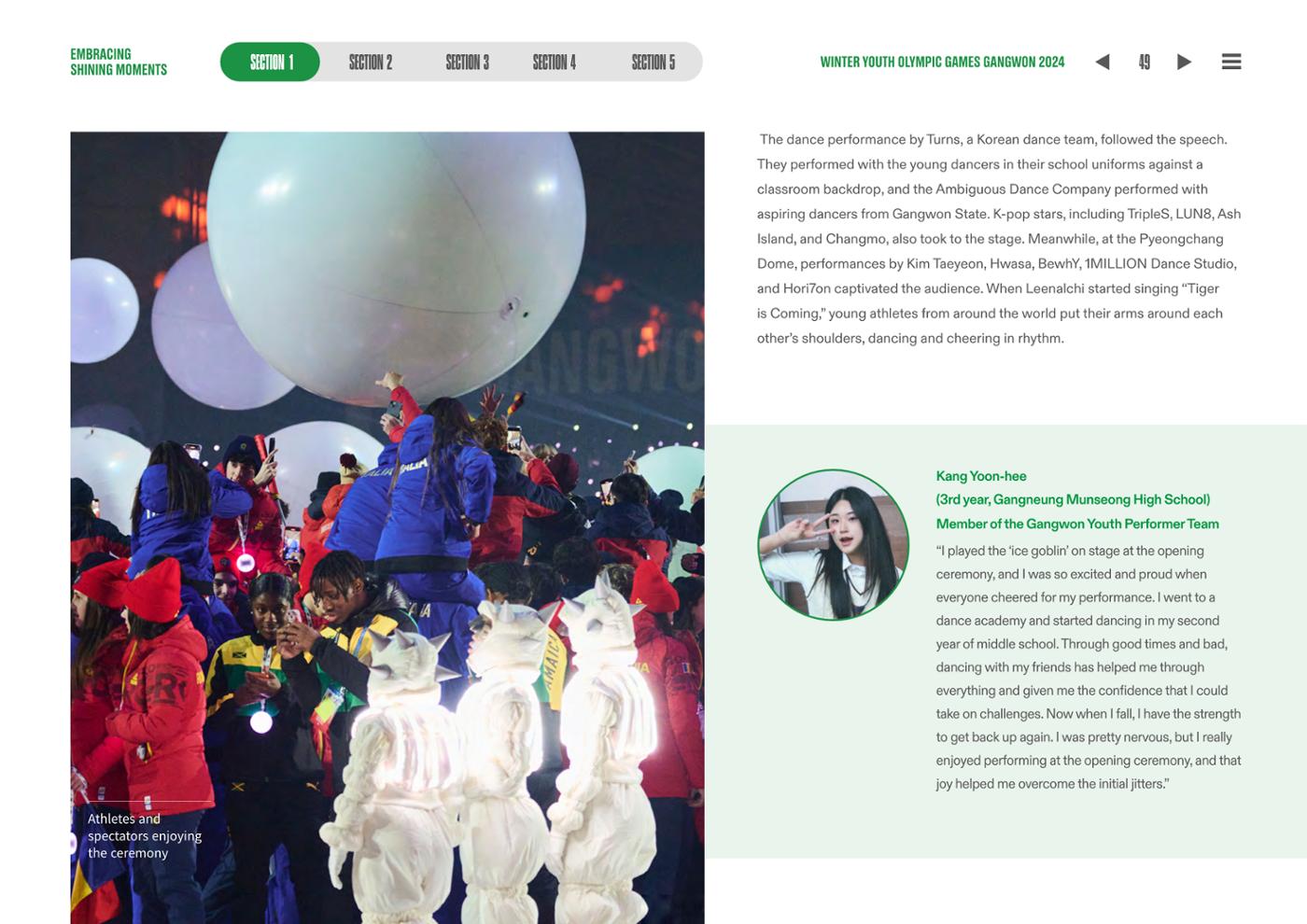 WINTER YOUTH OLYMPIC GAMES GANGWON 2024 OFFICIAL REPORT 49페이지