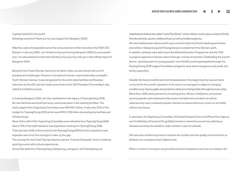 WINTER YOUTH OLYMPIC GAMES GANGWON 2024 OFFICIAL REPORT 13페이지
