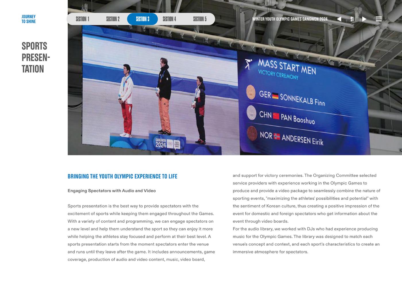 WINTER YOUTH OLYMPIC GAMES GANGWON 2024 OFFICIAL REPORT 91페이지