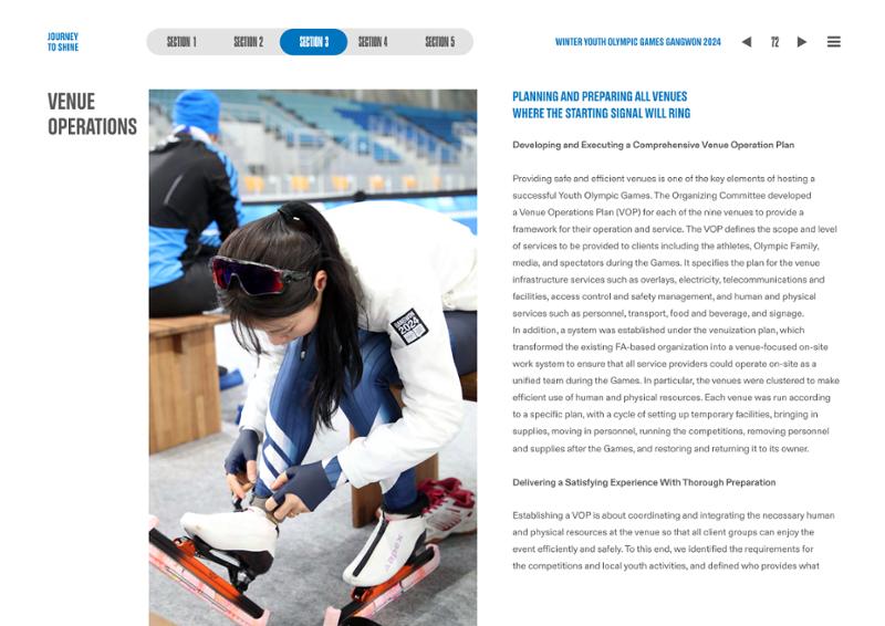 WINTER YOUTH OLYMPIC GAMES GANGWON 2024 OFFICIAL REPORT 72페이지