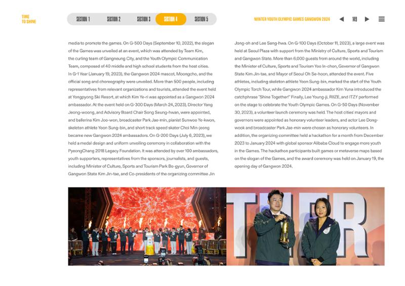 WINTER YOUTH OLYMPIC GAMES GANGWON 2024 OFFICIAL REPORT 149페이지