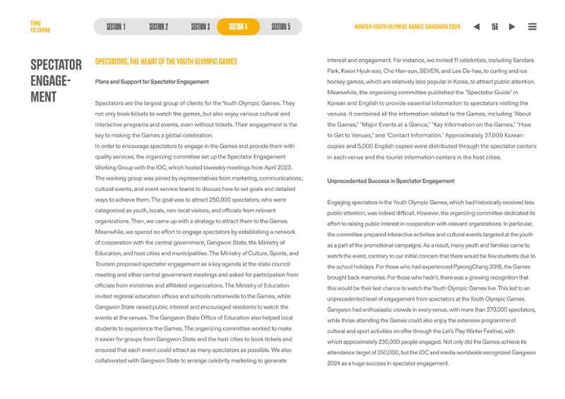 WINTER YOUTH OLYMPIC GAMES GANGWON 2024 OFFICIAL REPORT 156페이지