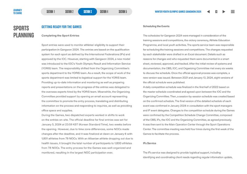 WINTER YOUTH OLYMPIC GAMES GANGWON 2024 OFFICIAL REPORT 83페이지