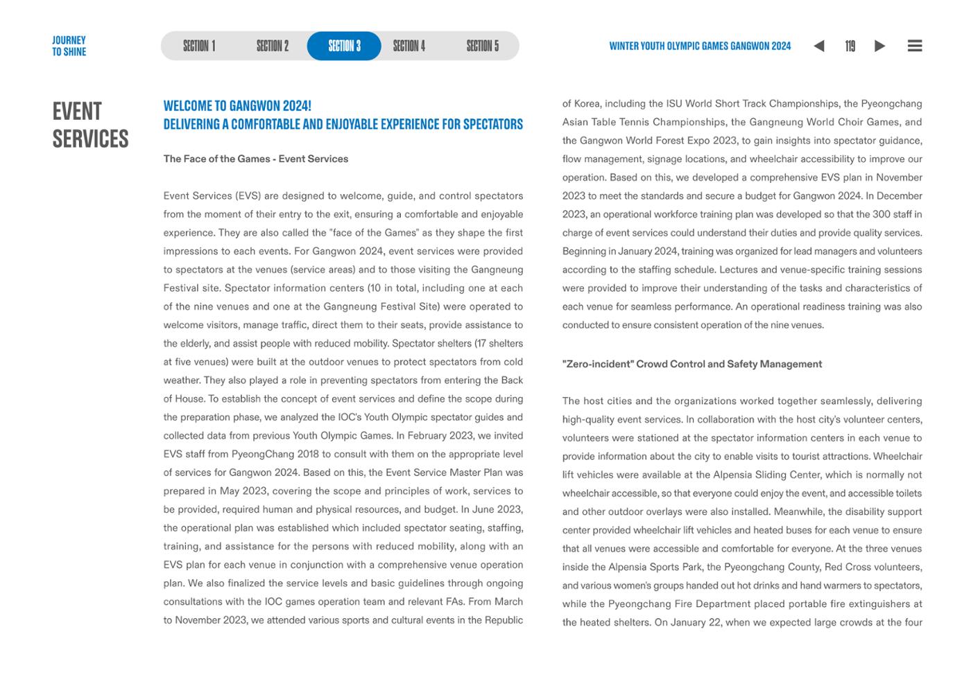 WINTER YOUTH OLYMPIC GAMES GANGWON 2024 OFFICIAL REPORT 119페이지