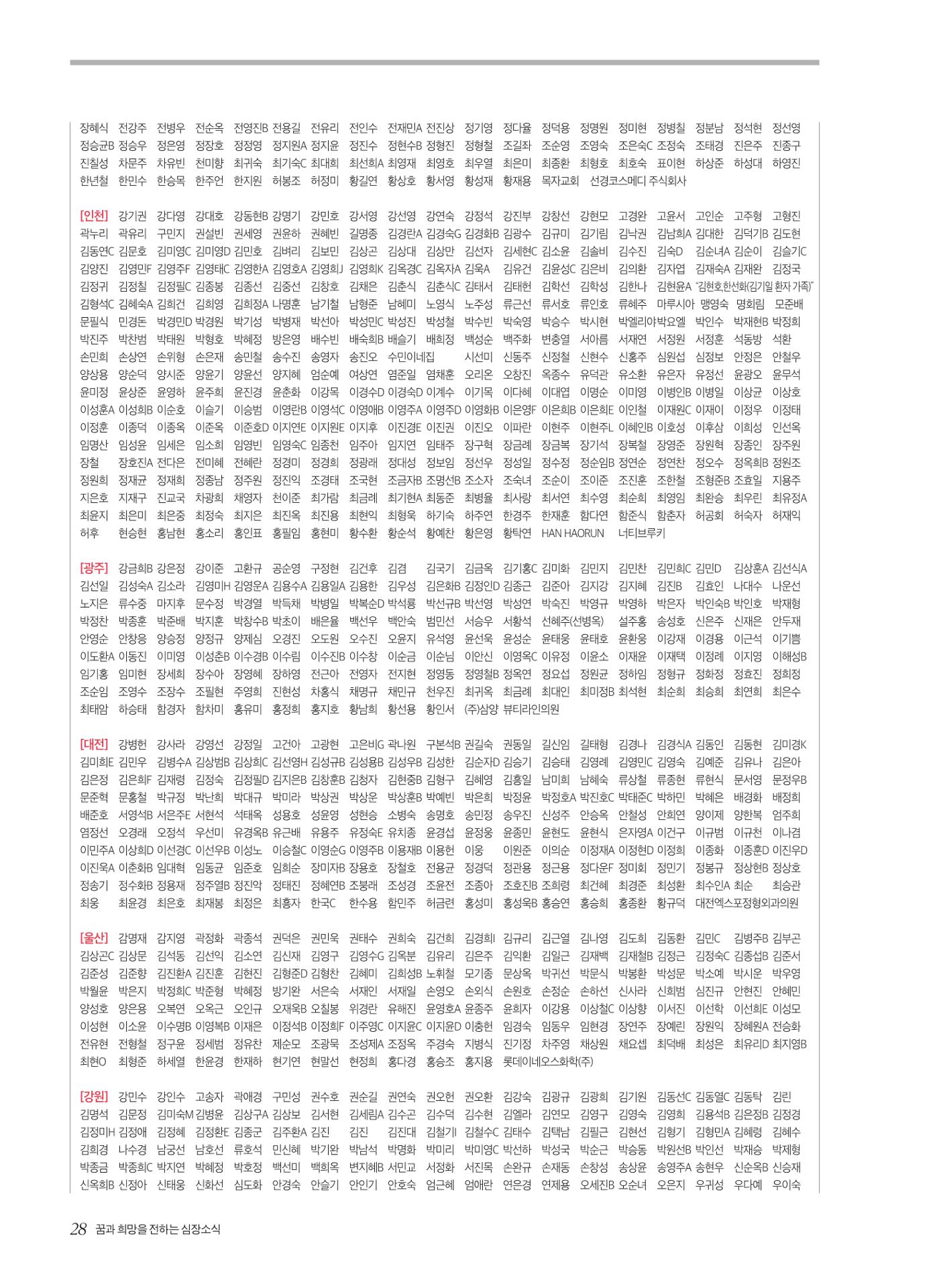 심장소식 겨울호 28페이지