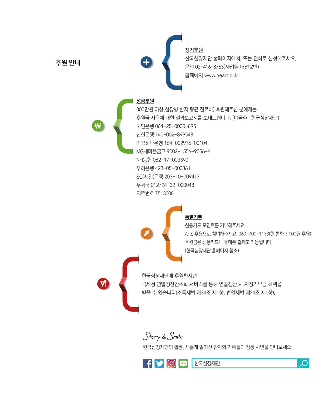 한국심장재단 모금안내서 15페이지