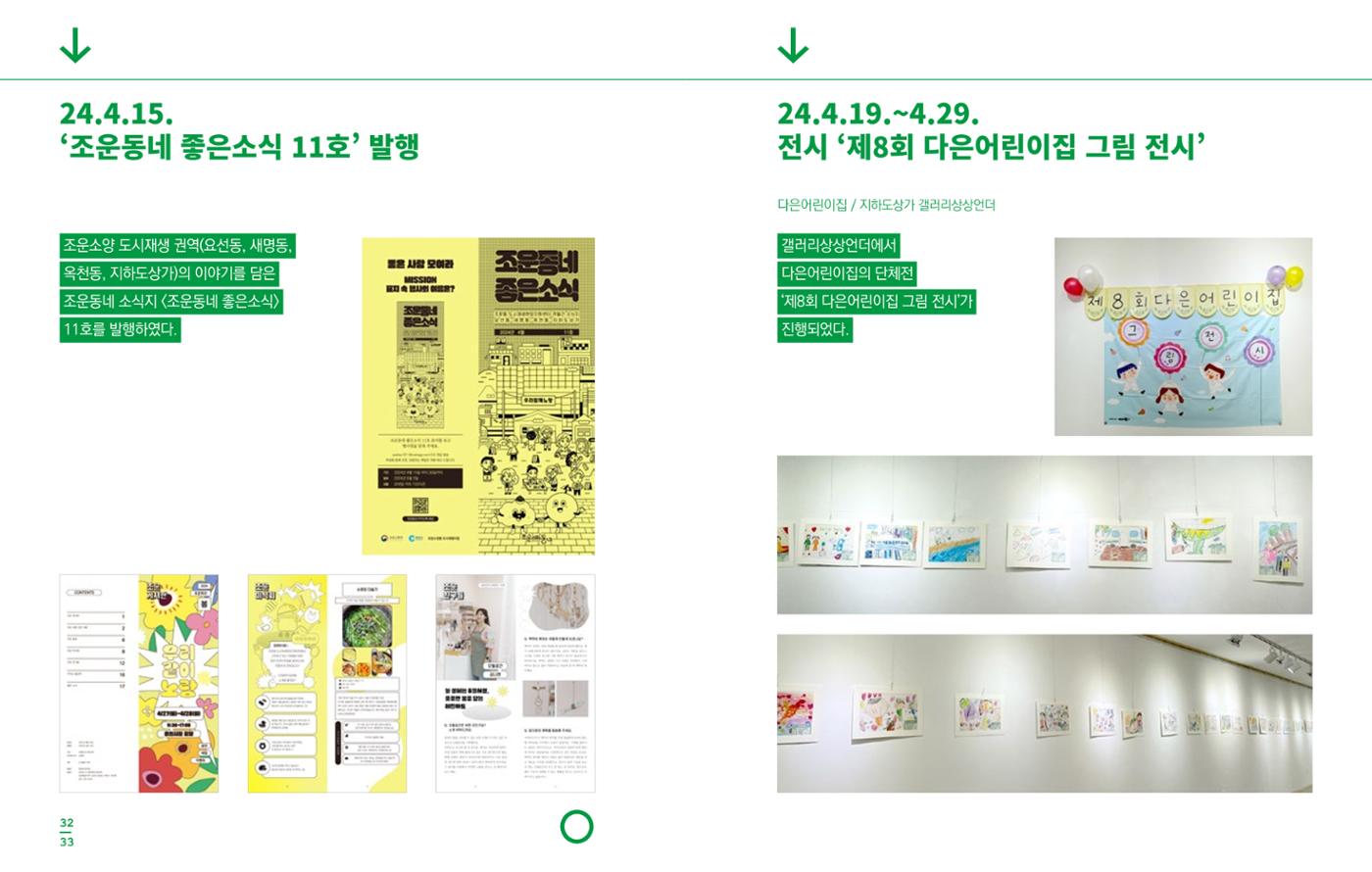 [춘천시] 조운동네좋은소식 2024 활동자료집 18p