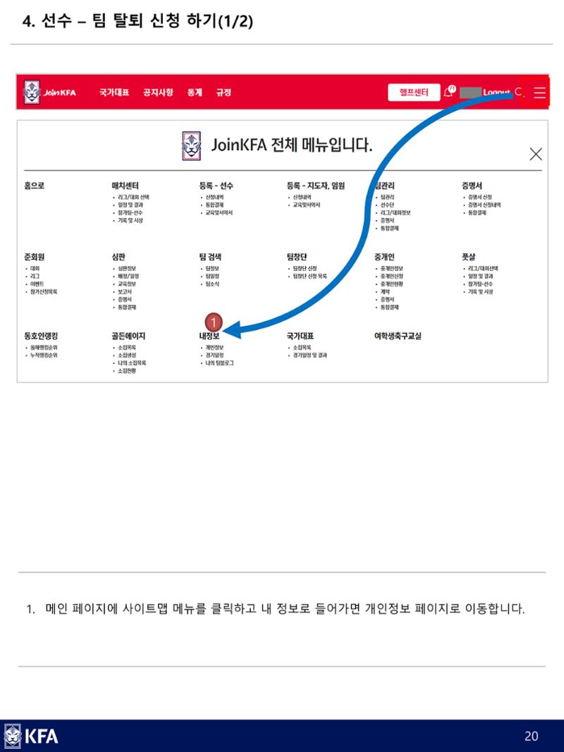 IDS 선수등록 매뉴얼 20페이지