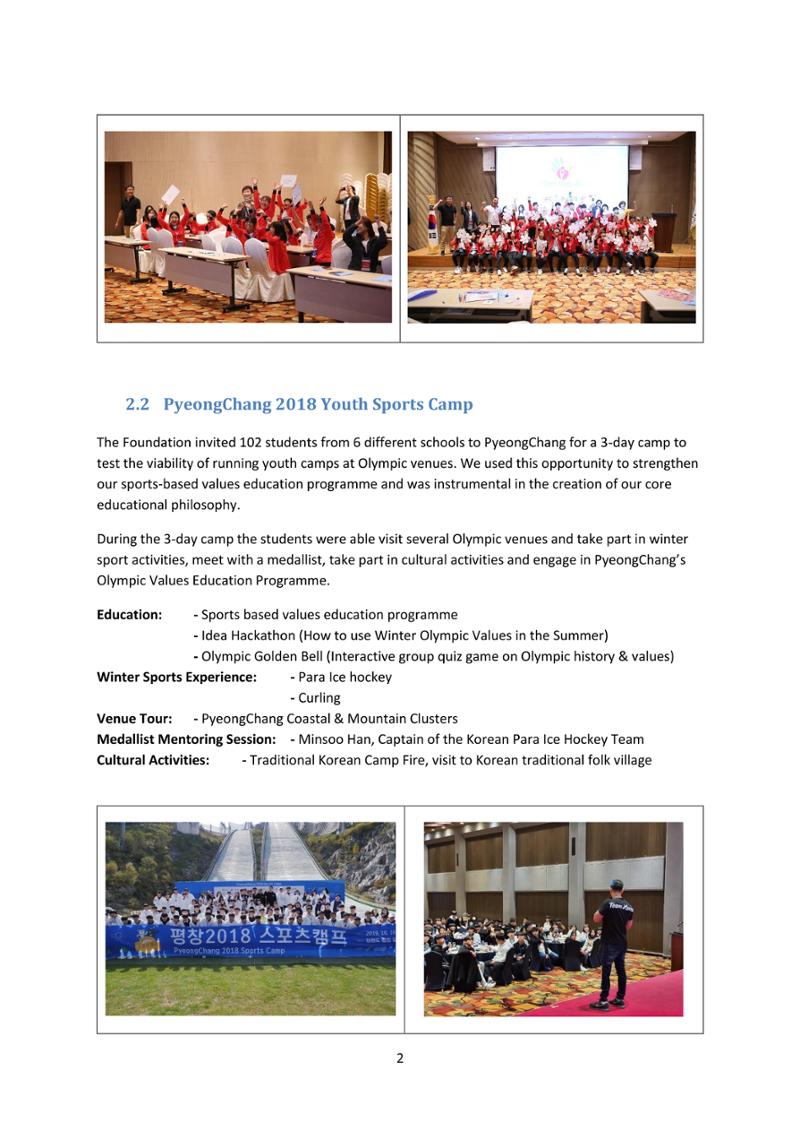 2019 Report and 2020 Plan 4페이지