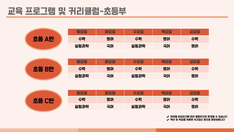 크림슨학원 커리큘럼 28페이지