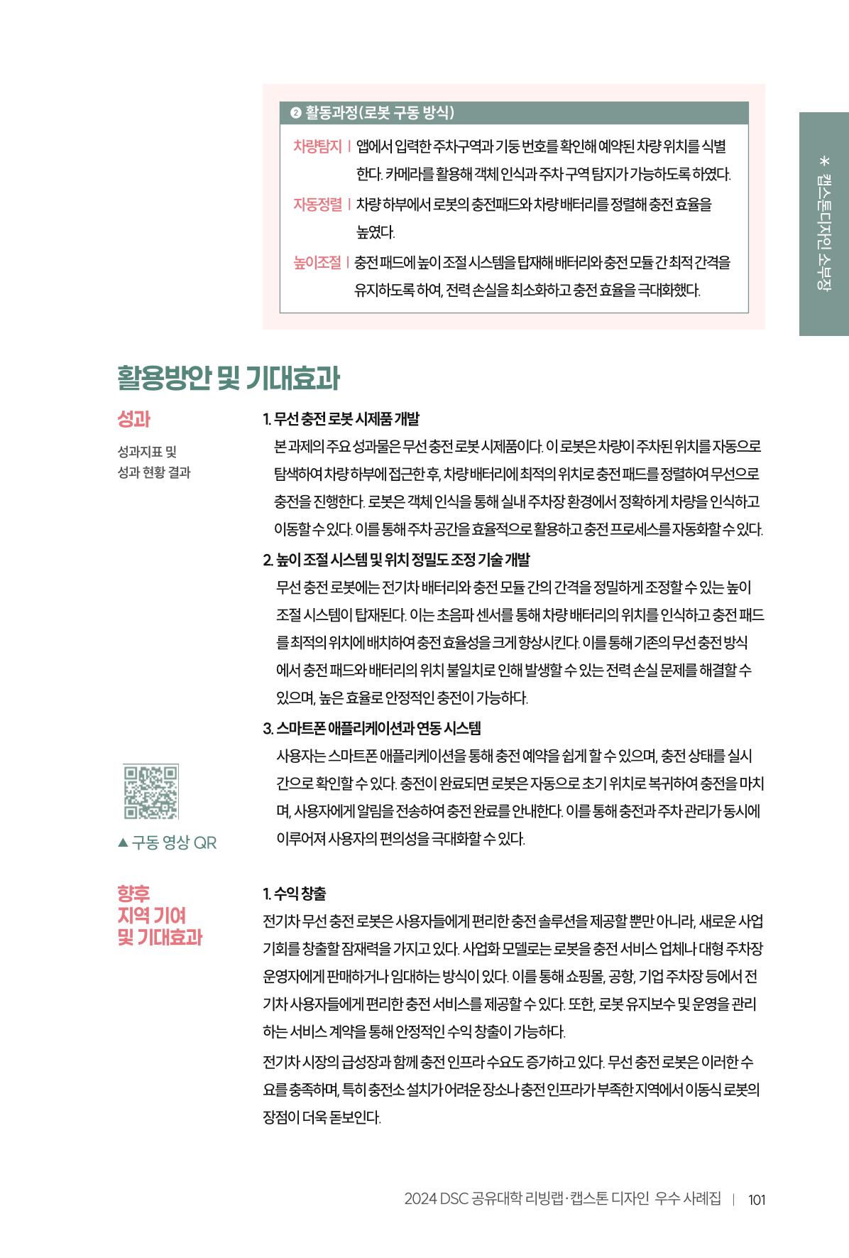 2024 DSC공유대학 리빙랩·캡스톤디자인 경진대회 우수사례집 105페이지