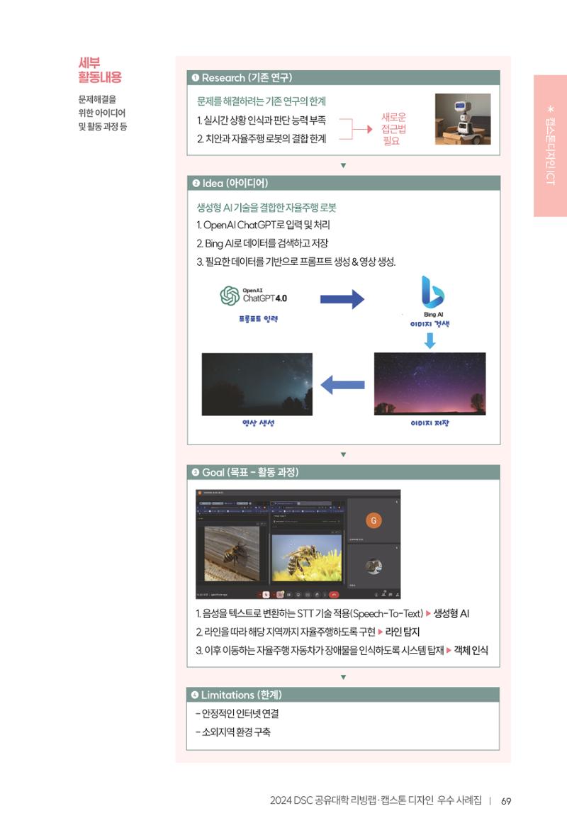 2024 DSC공유대학 리빙랩·캡스톤디자인 경진대회 우수사례집 73페이지