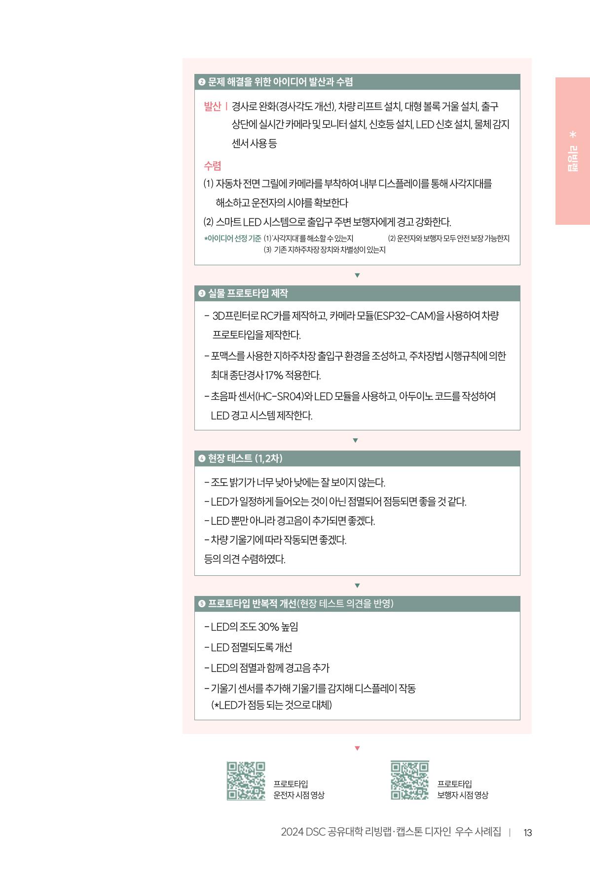 2024 DSC공유대학 리빙랩·캡스톤디자인 경진대회 우수사례집 17페이지