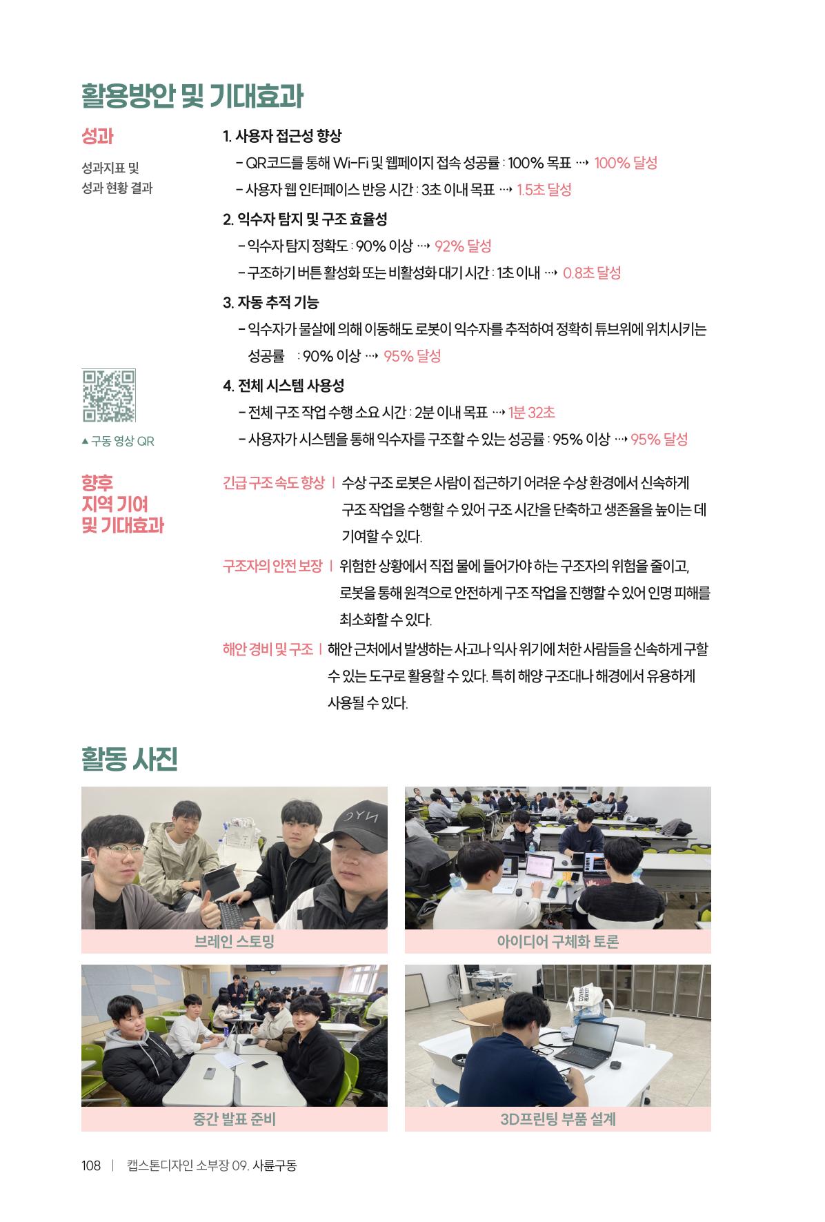 2024 DSC공유대학 리빙랩·캡스톤디자인 경진대회 우수사례집 112페이지