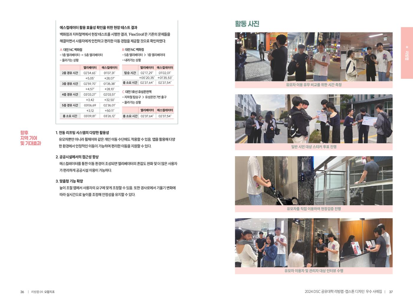 2024 DSC공유대학 리빙랩·캡스톤디자인 경진대회 우수사례집 21페이지