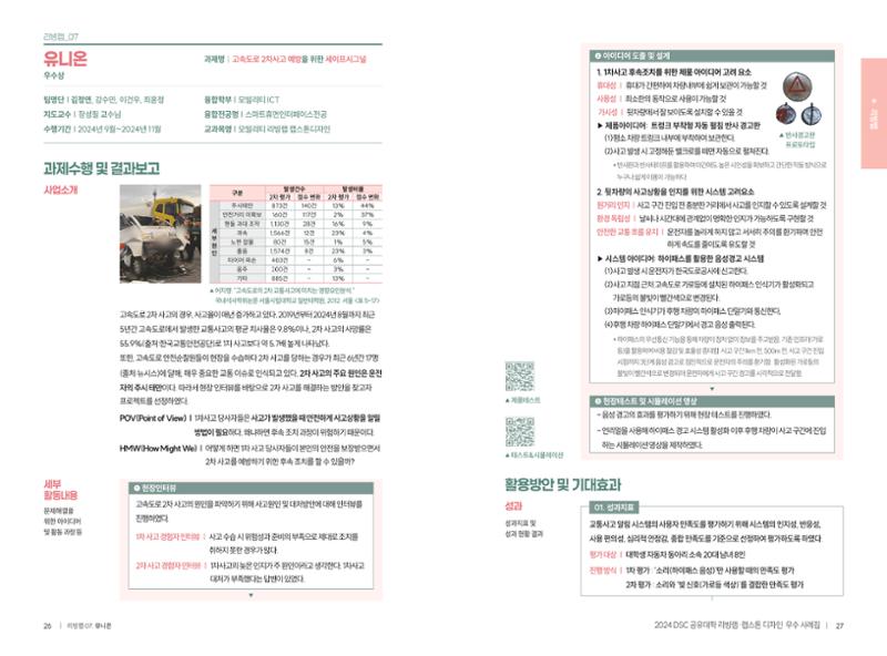 2024 DSC공유대학 리빙랩·캡스톤디자인 경진대회 우수사례집 16페이지