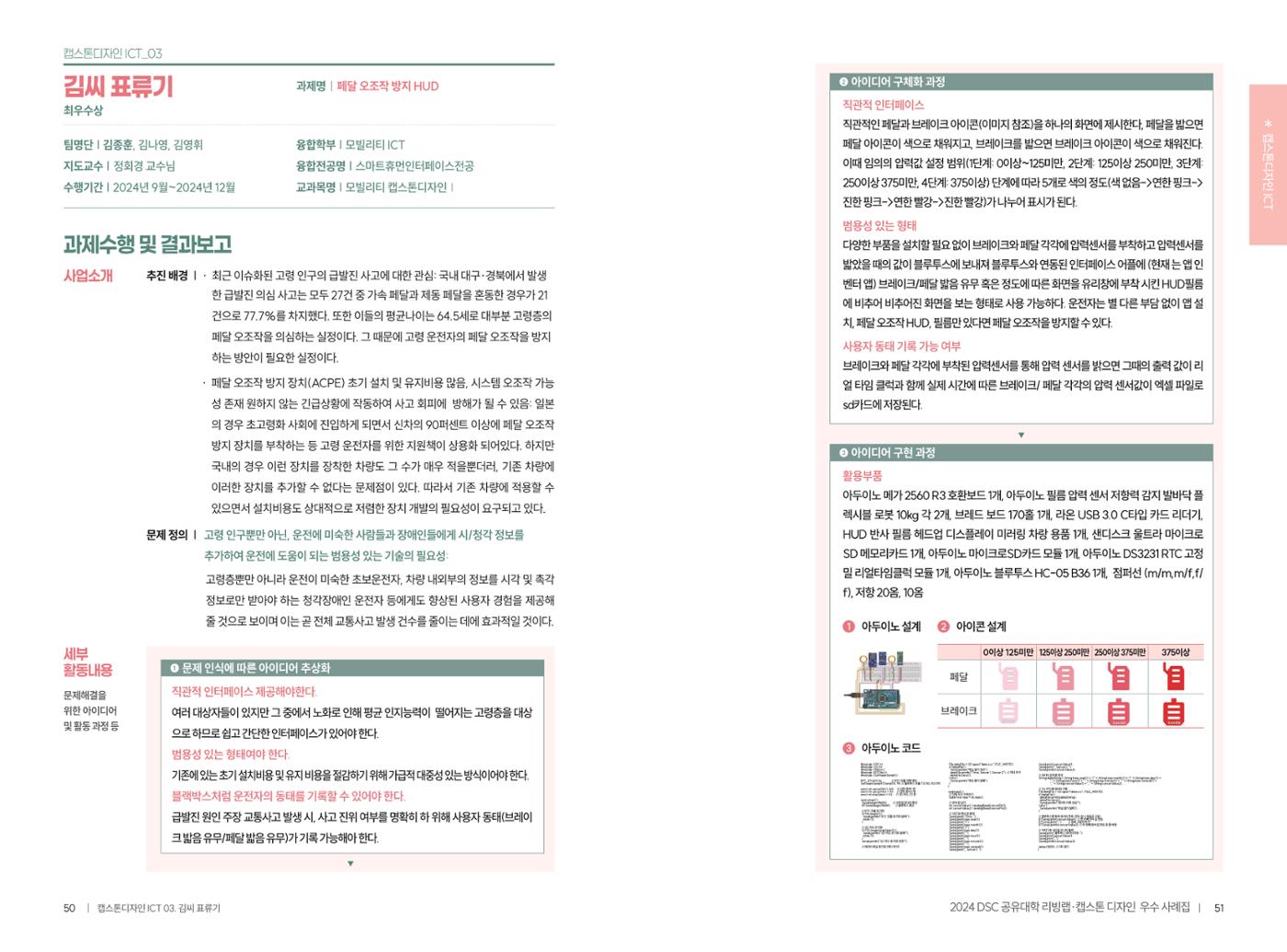 2024 DSC공유대학 리빙랩·캡스톤디자인 경진대회 우수사례집 28페이지