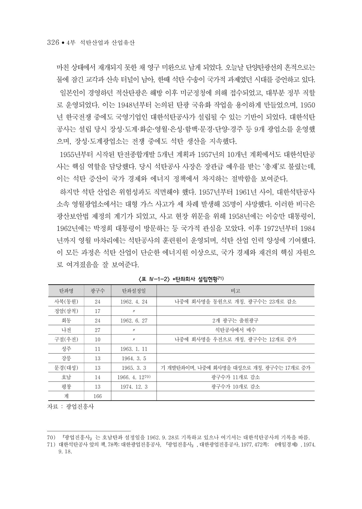 석탄산업의 여정 334페이지