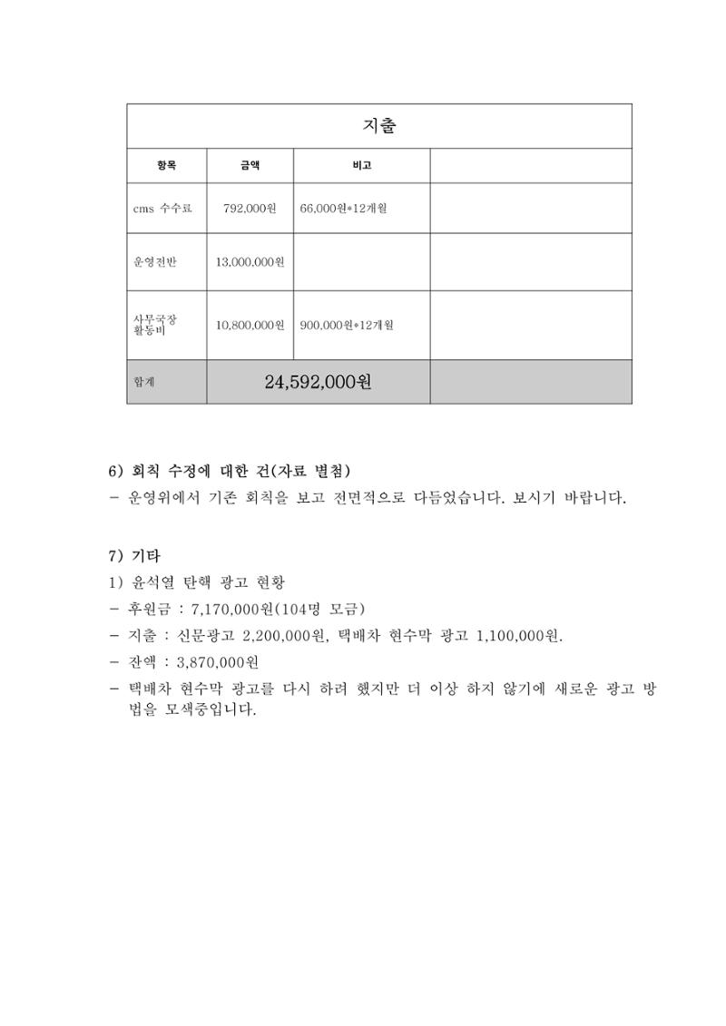 24년도 한양대민주청년동문회 총회 자료집 13페이지