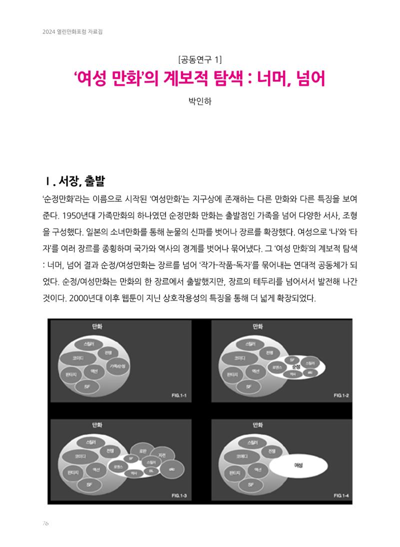 2024 열린만화포럼 자료집 76페이지