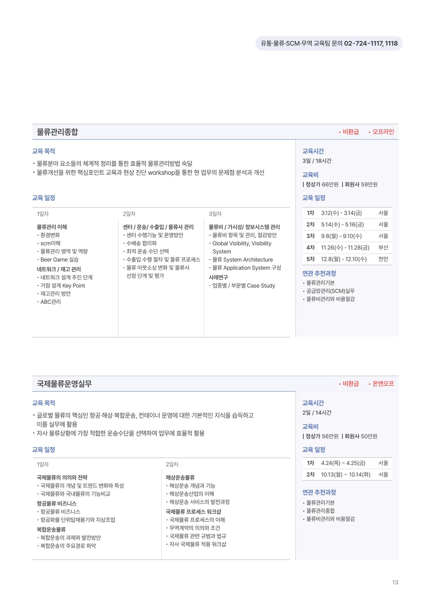 [한국생산성본부] 유통·물류·SCM·무역 부문 공개교육 안내(2025)  15페이지