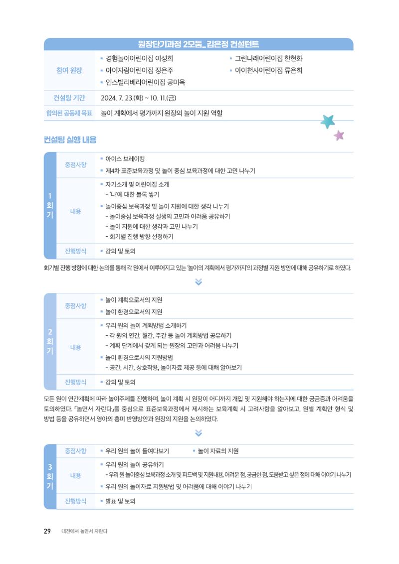 2024 보육과정컨설팅 사례집 27페이지