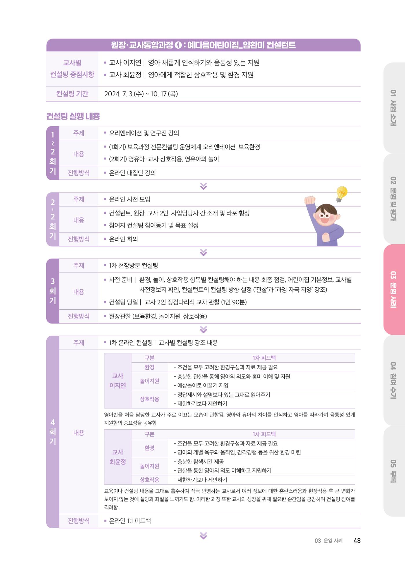 2024 보육과정컨설팅 사례집 46페이지