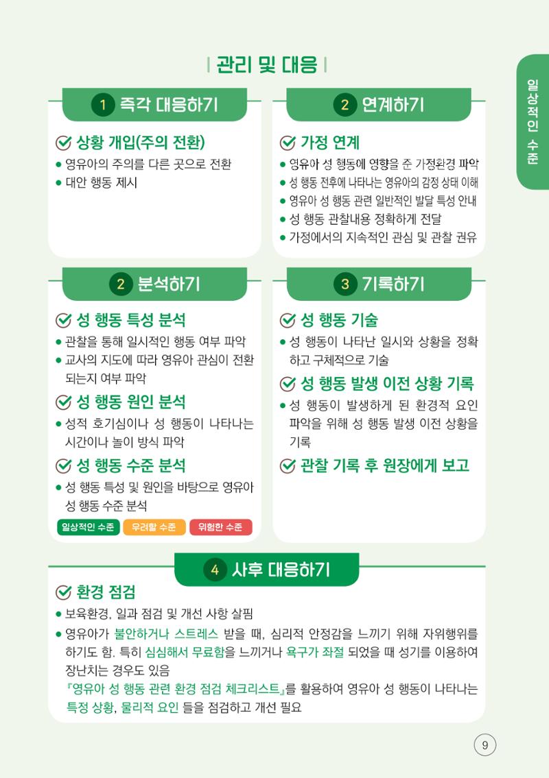 2024년 영유아 성 행동 문제 관리 대응 바로알기 9페이지