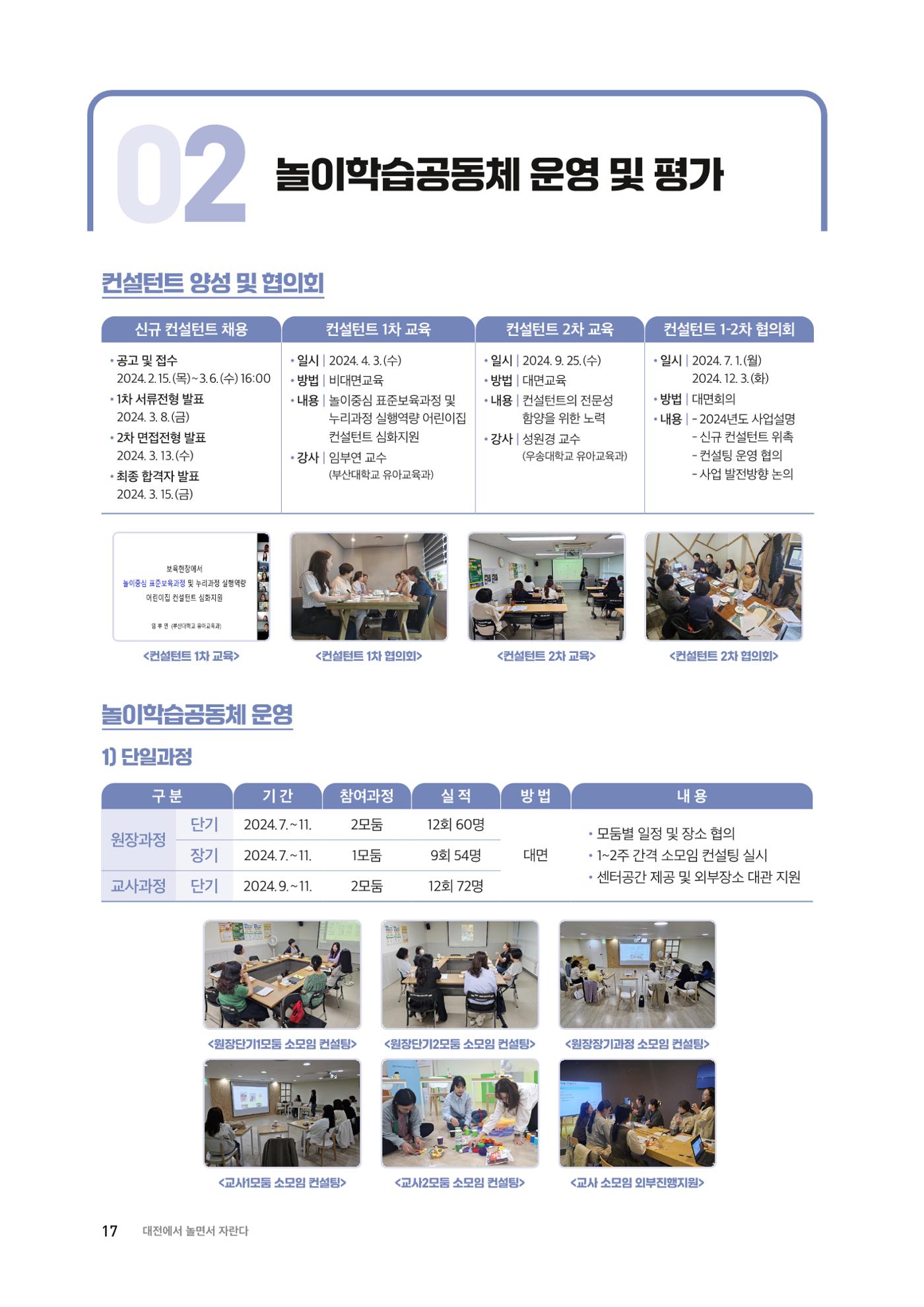 대전광역시육아종합지원센터 2024 보육과정컨설팅 사례집 15페이지