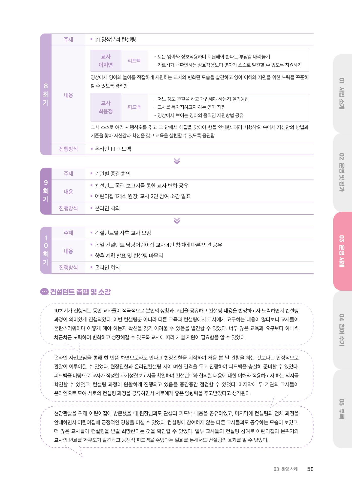 대전광역시육아종합지원센터 2024 보육과정컨설팅 사례집 48페이지