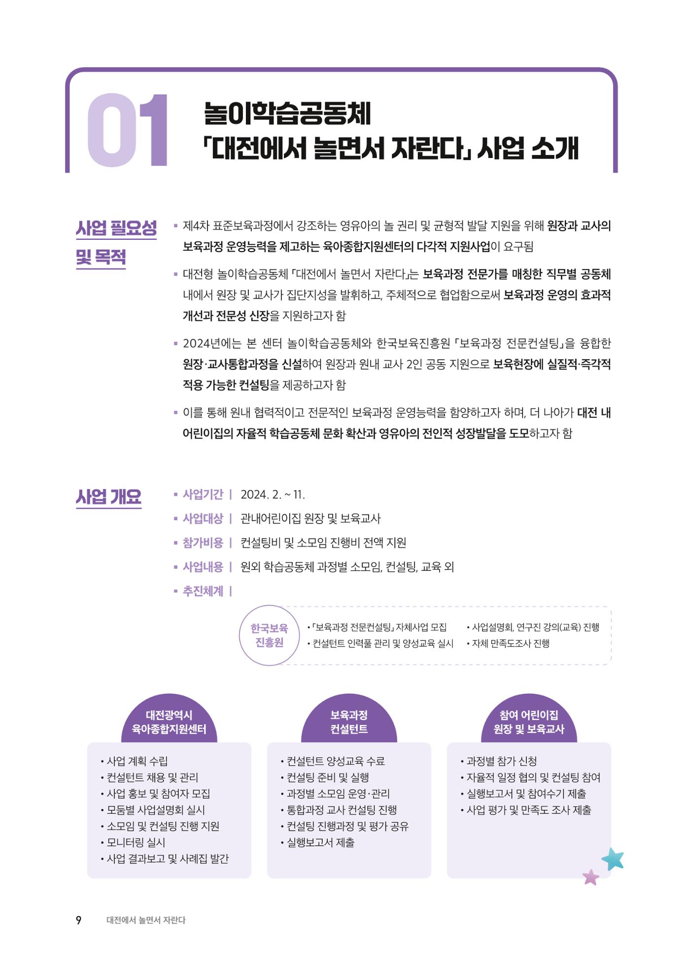 대전광역시육아종합지원센터 2024 보육과정컨설팅 사례집 7페이지