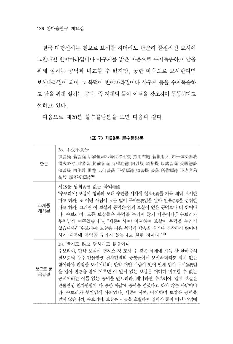 한마음연구 14집 2025년 2월  127페이지