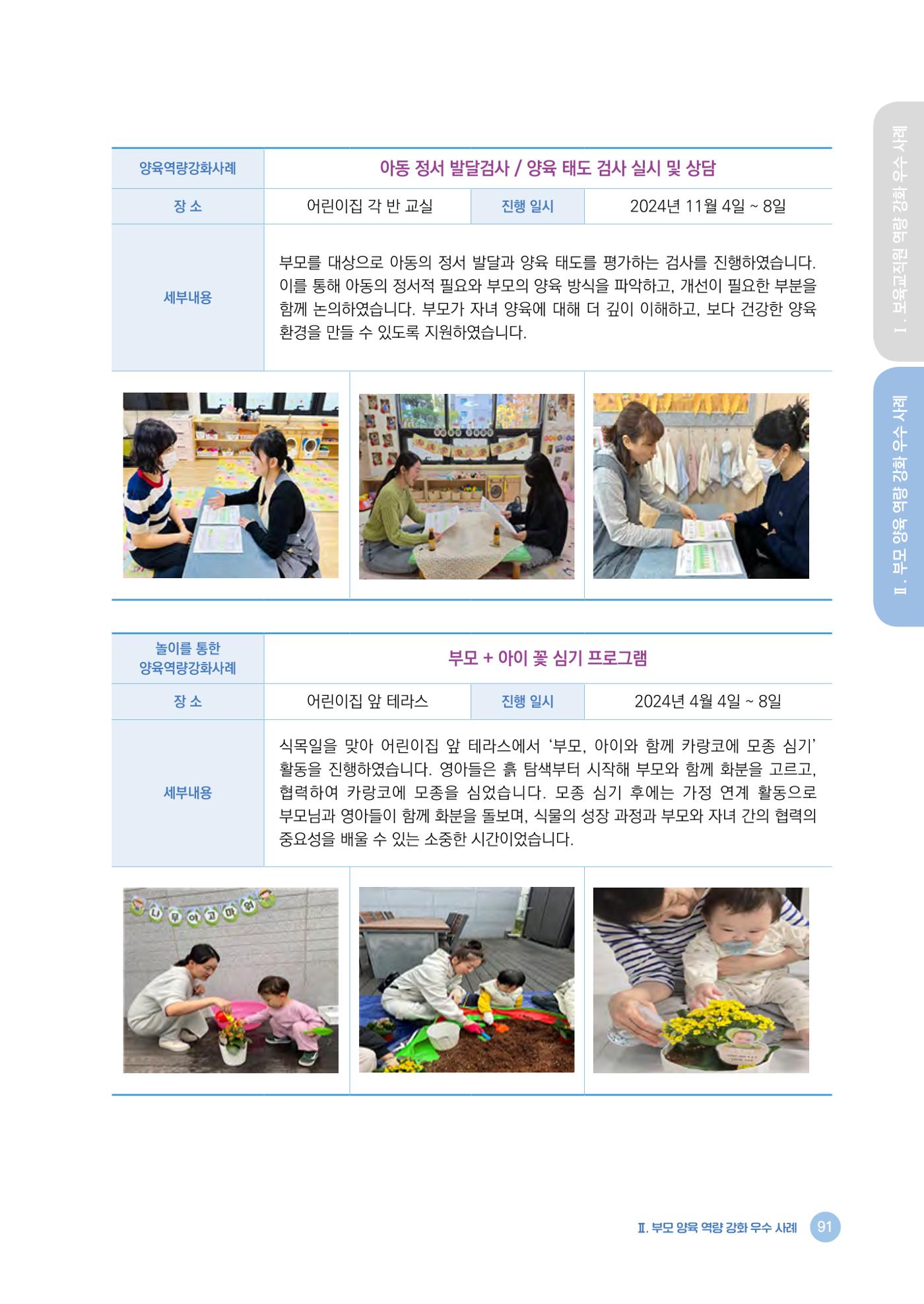 2024년 어린이집 우수 사례 「함께 성장하는 우리 어린이집 이야기」 94페이지