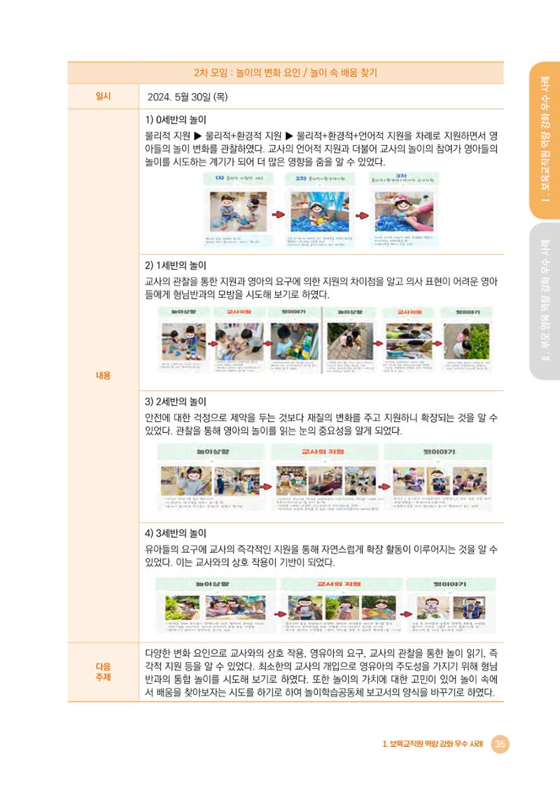 2024년 어린이집 우수 사례 「함께 성장하는 우리 어린이집 이야기」 38페이지