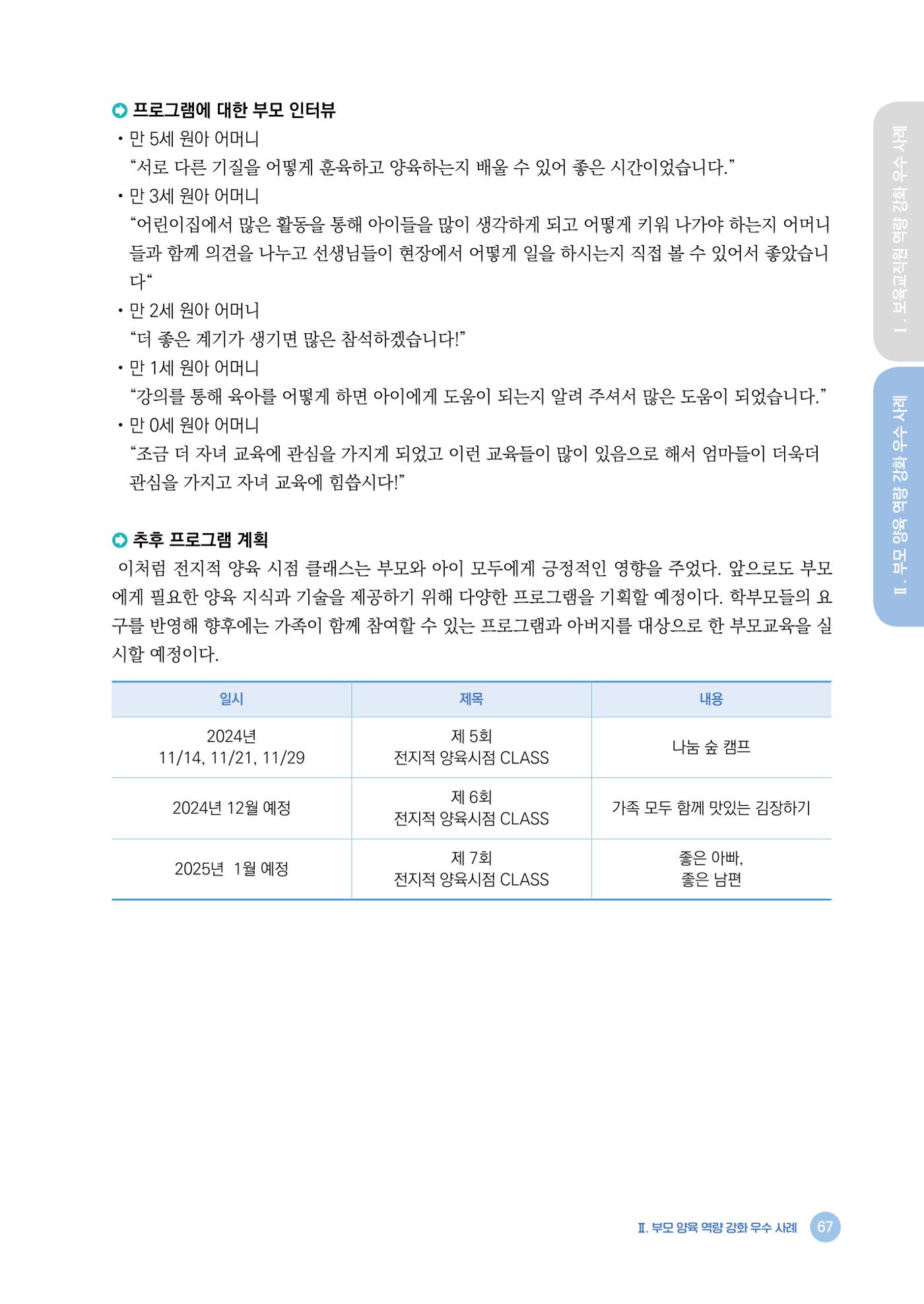 2024년 어린이집 우수 사례 「함께 성장하는 우리 어린이집 이야기」 70페이지