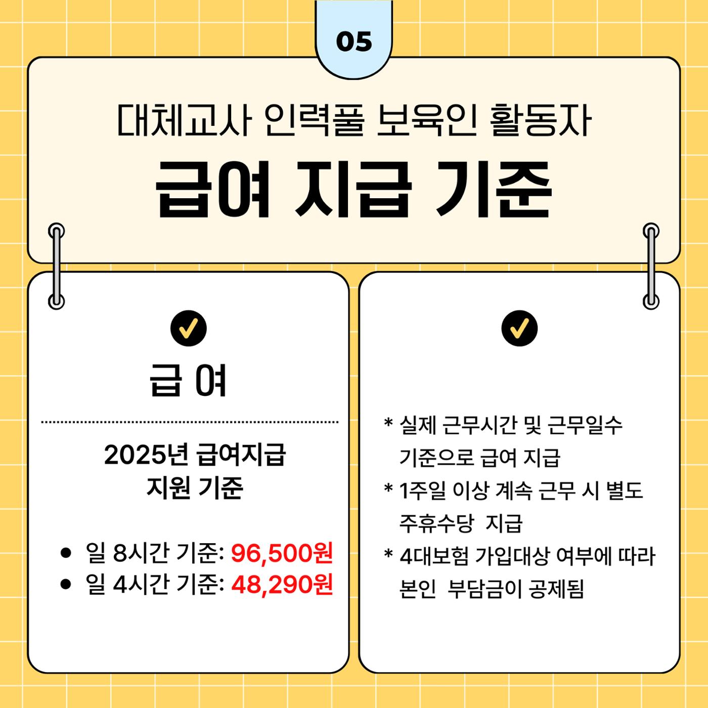 대체교사인력풀보육인활동자 가이드북 6페이지