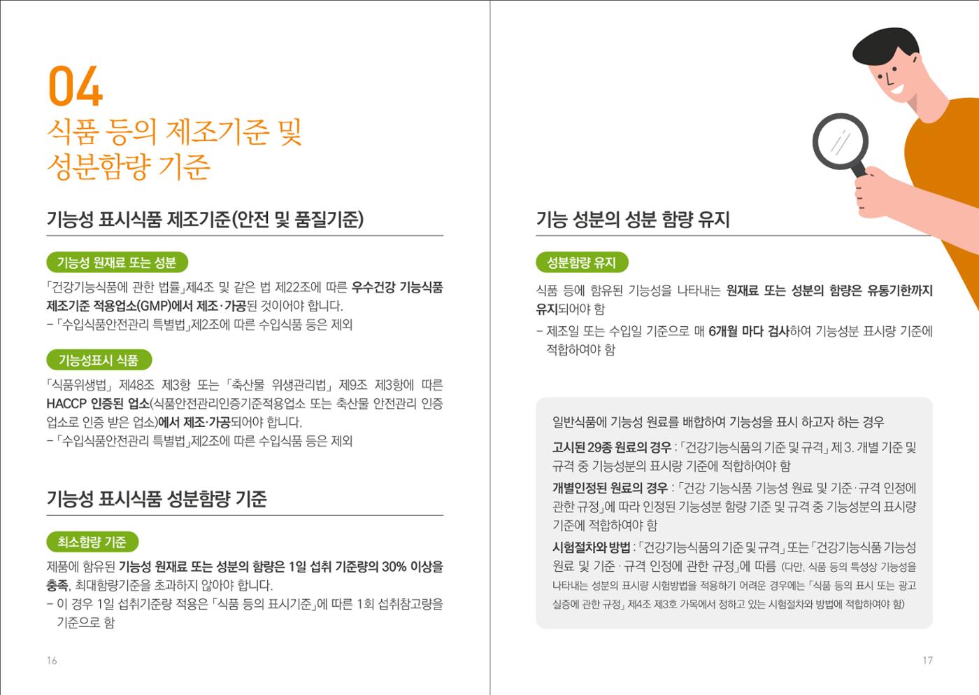 일반식품 기능성  표시제도 안내 10페이지