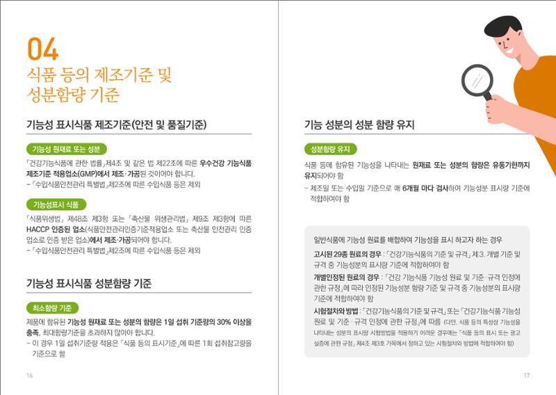 일반식품 기능성  표시제도 안내 10페이지