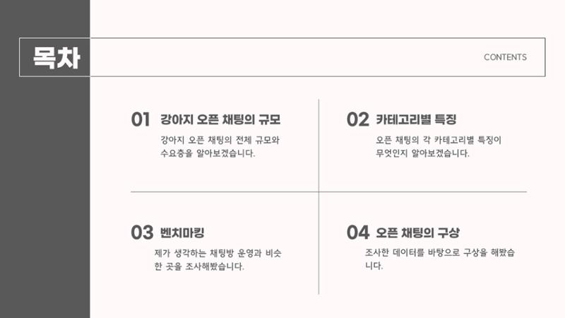 강아지 온라인 커뮤니티 기획 2페이지