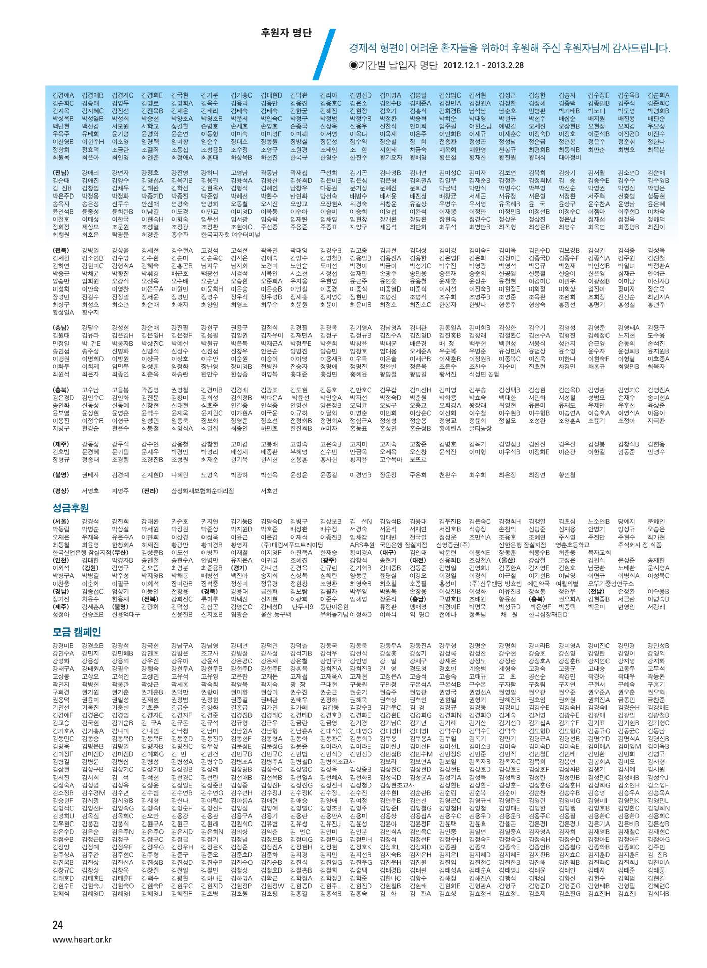 2013 심장소식 봄호 97호 25페이지