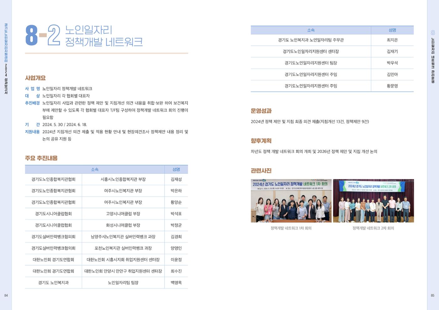 2024년 경기도노인일자리지원센터 성과보고서 44페이지