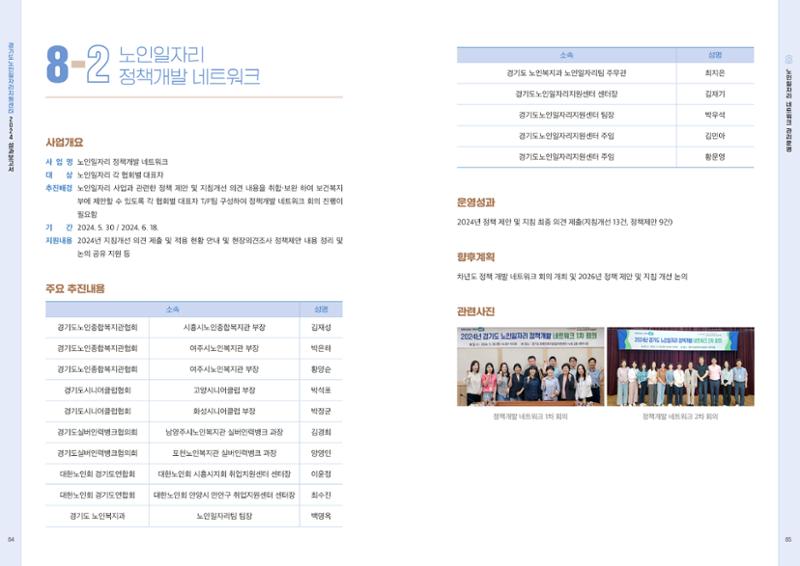 2024년 경기도노인일자리지원센터 성과보고서 44페이지