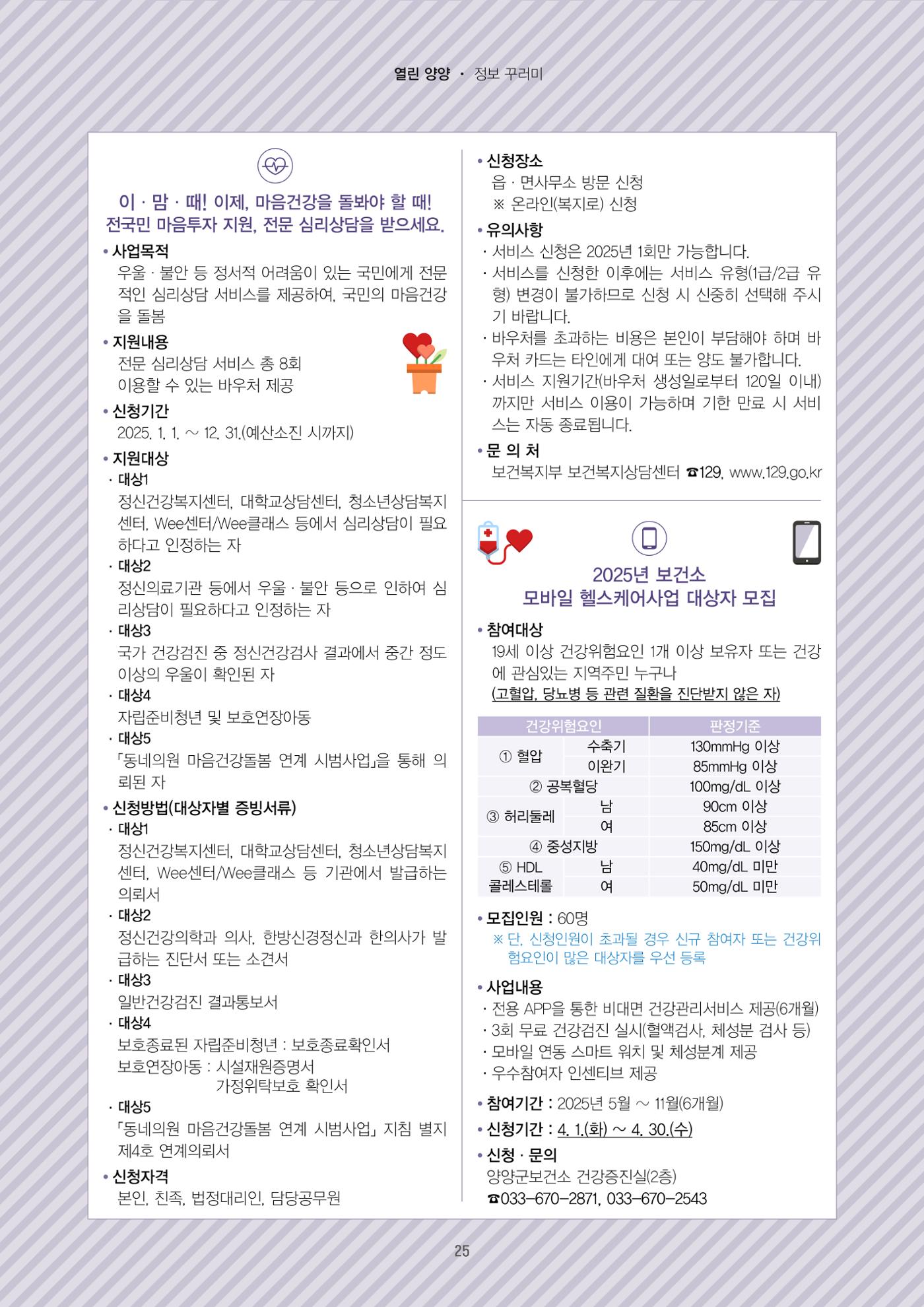 양양소식지 2025. 4월호 25페이지