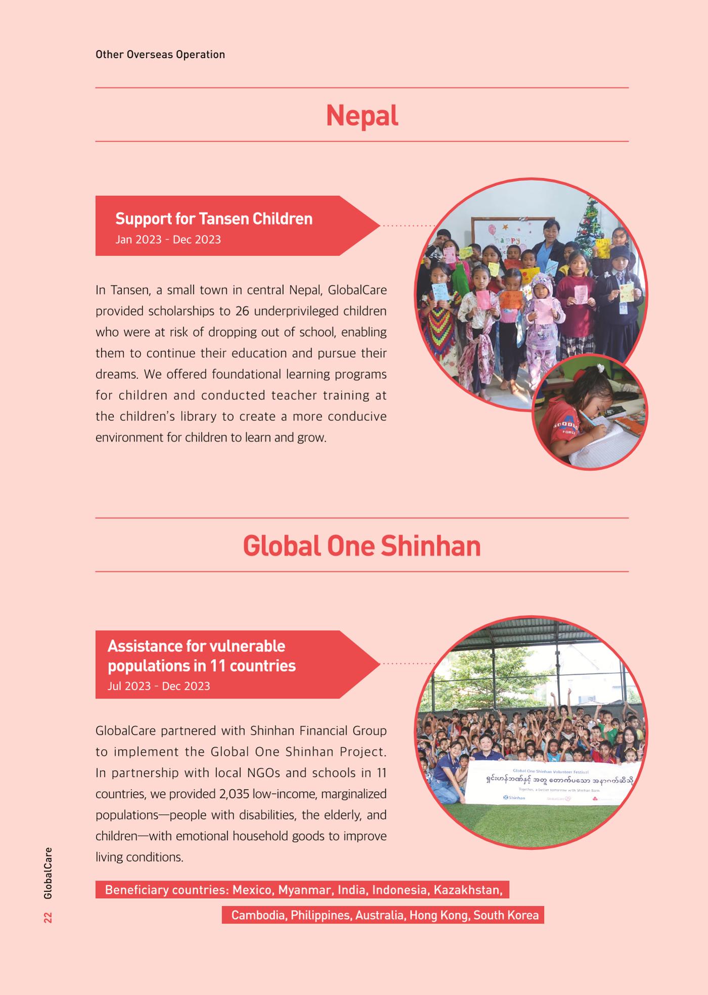 GlobalCare Annual Report 23페이지