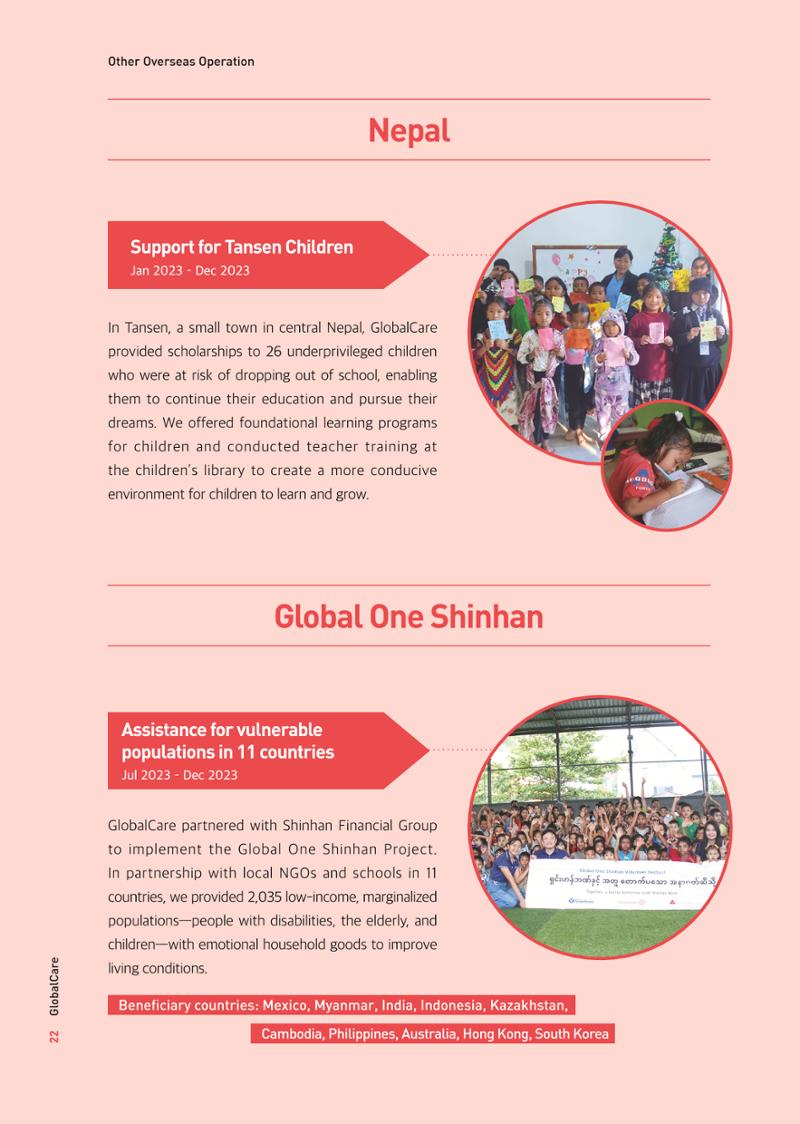GlobalCare Annual Report 23페이지