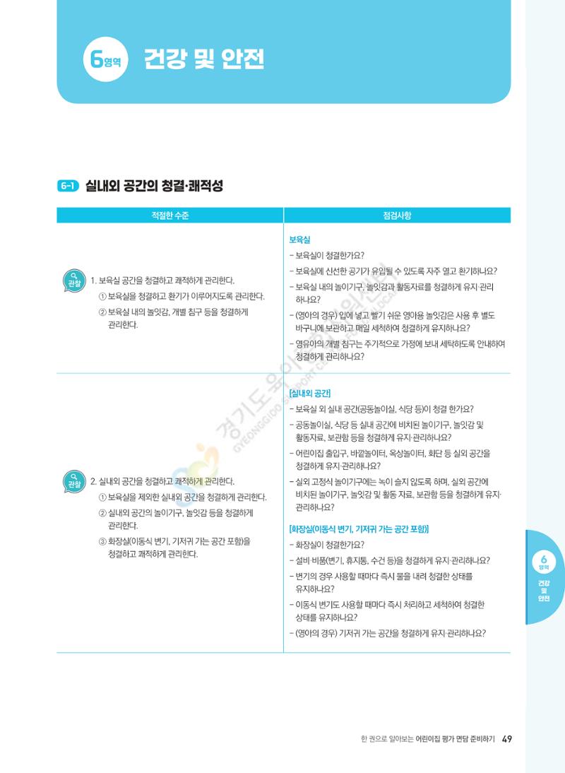 한 권으로 알아보는 어린이집 평가 면담 준비하기 51페이지