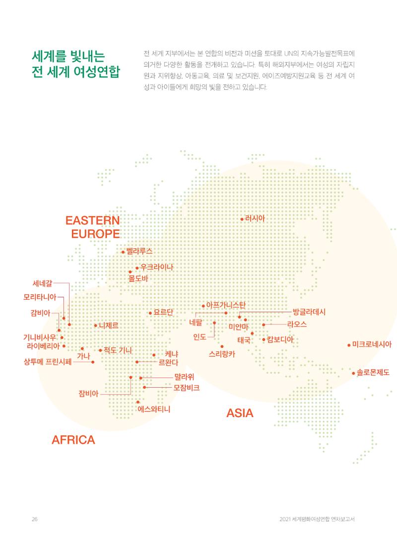 2021 세계평화여성연합 연차보고서 27페이지