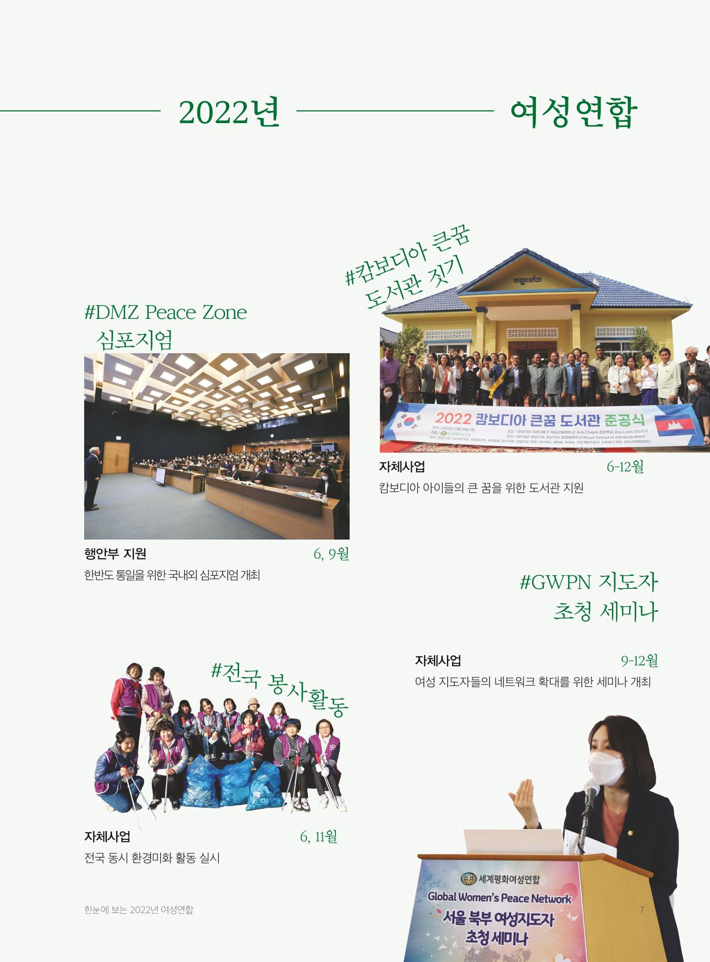 2022 세계평화여성연합 연차보고서 8페이지